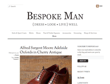 Tablet Screenshot of bespokemanblog.com